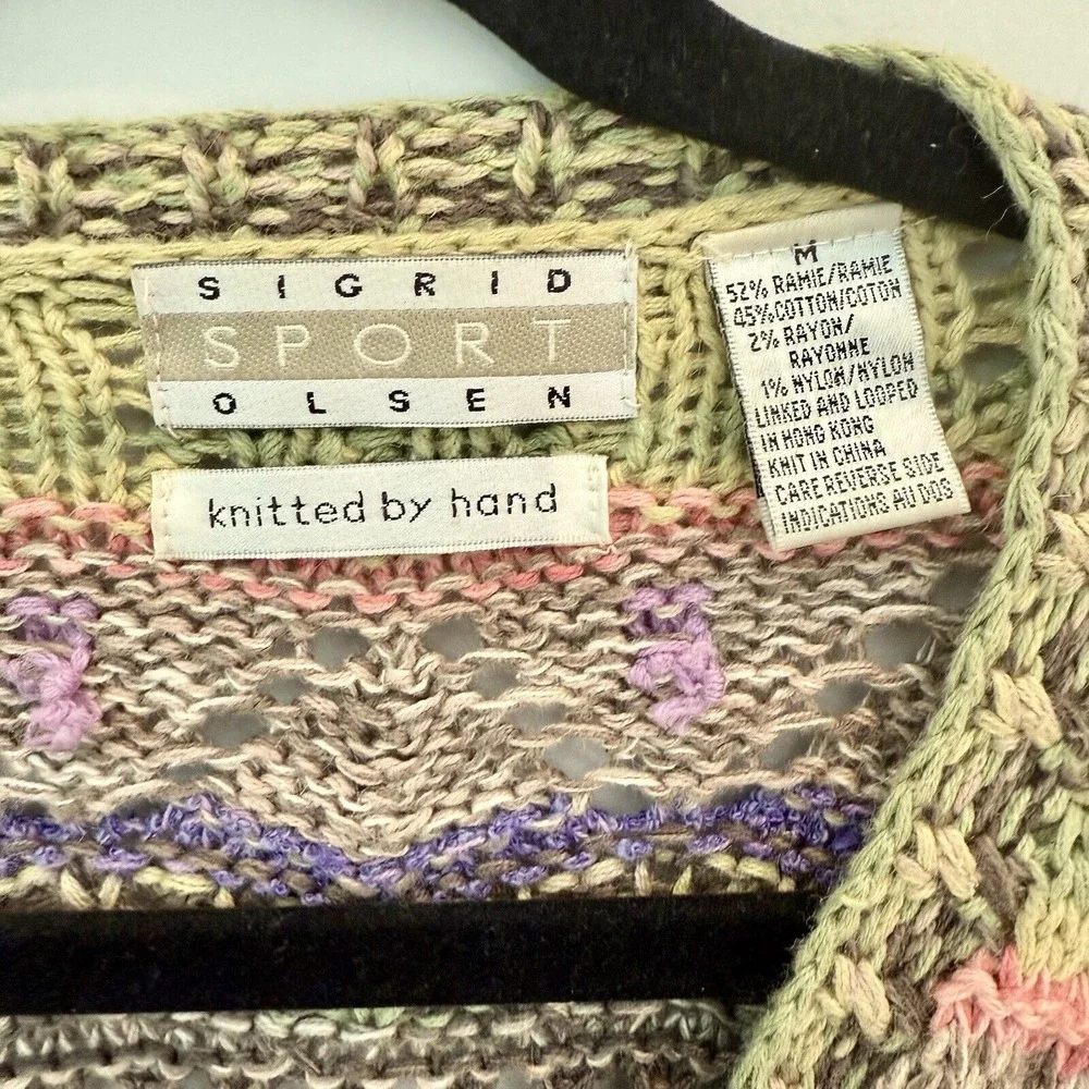 Sigrid Olsen Multicolor Knit Cardigan - Picture 2 of 6